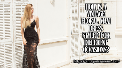 How is a Vintage Floral Maxi Dress Styled for Different Occasions?