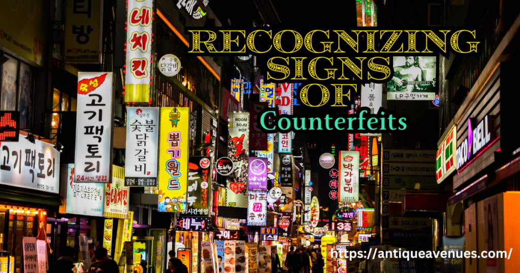 Recognizing Signs of Counterfeits