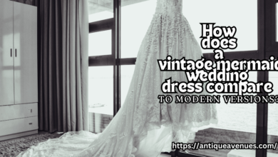 How does a vintage mermaid wedding dress compare to modern versions?