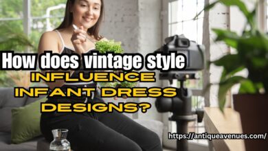 How does vintage style influence infant dress designs?