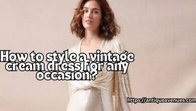 How to style a vintage cream dress for any occasion?