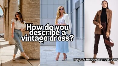 How do you describe a vintage dress?