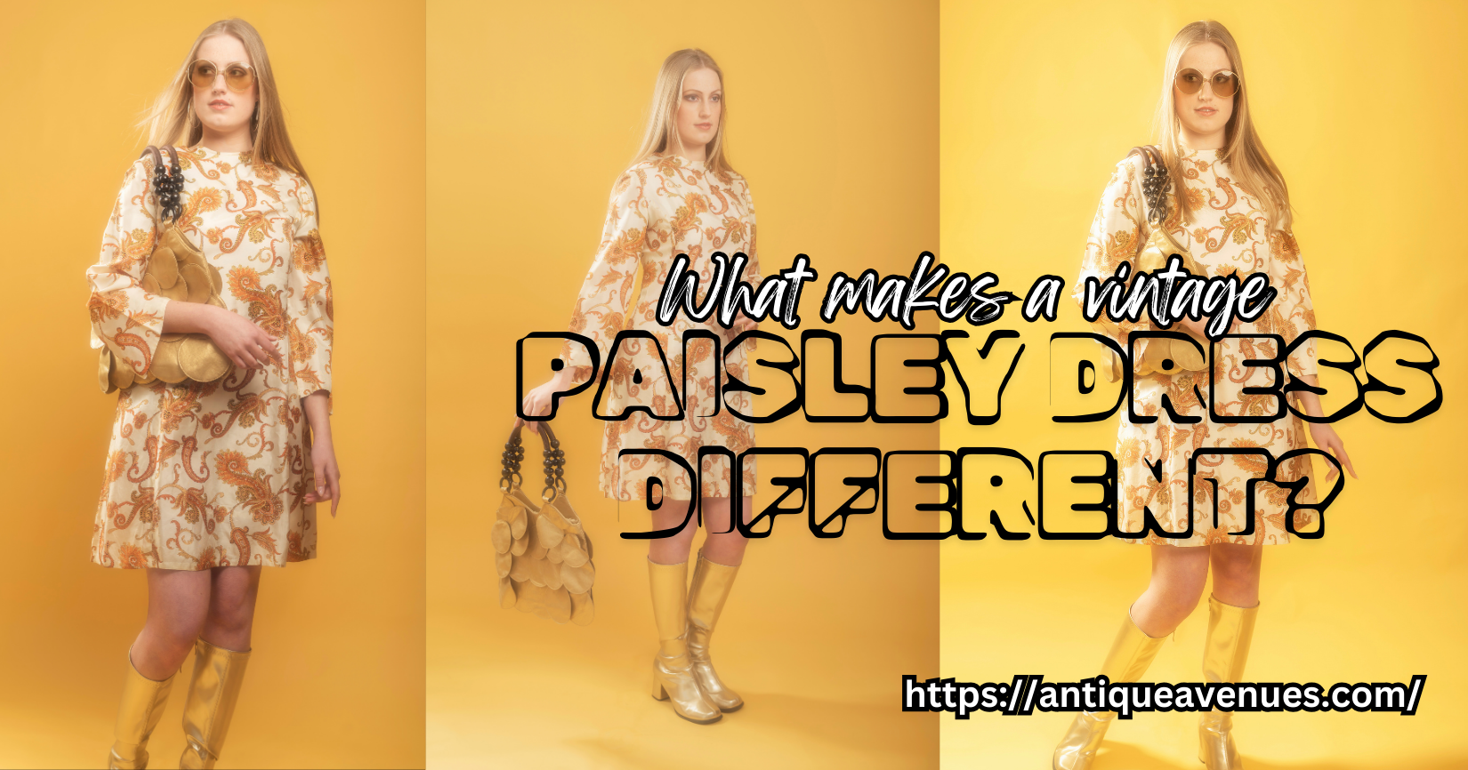 What makes a vintage Paisley dress different?